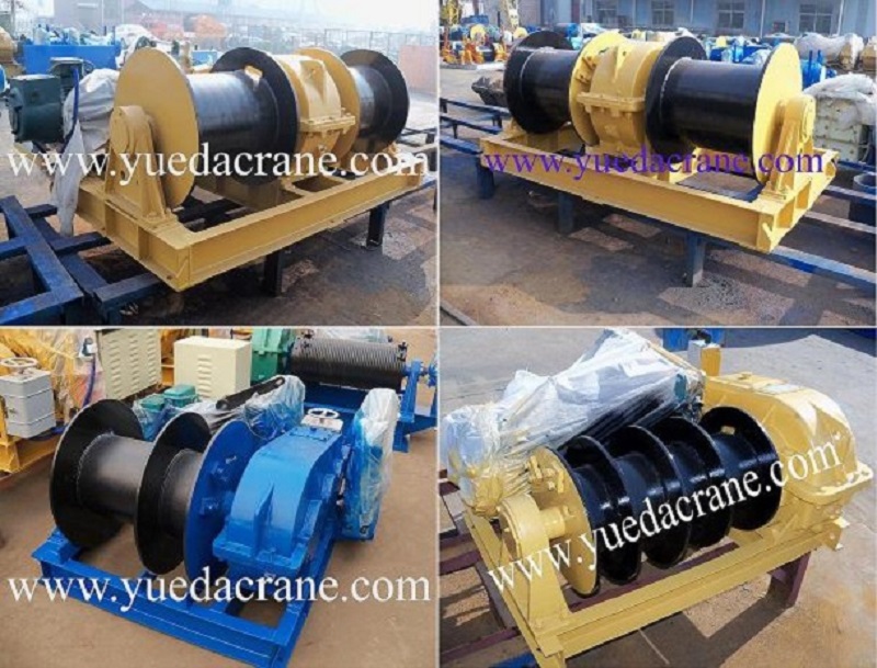 JM model double drum electric winch